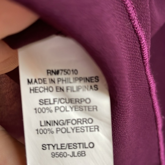 Gorgeous City Triangles Plum Colored Dress with beads, like new condition! - Picture 12 of 12